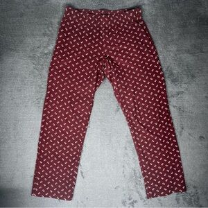 Calvin Klein Burgundy Logo Lounge Pants
